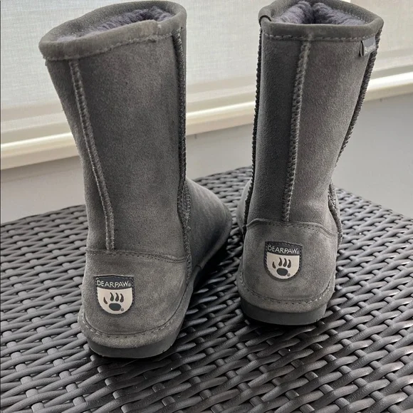Bear Paw Gray Suede Boots - Picture 2 of 4